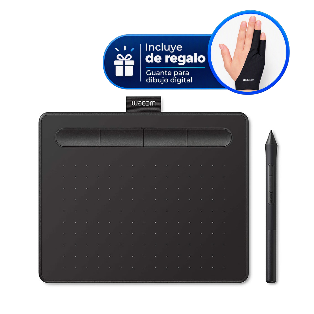 10t03 promo guante(1) Tablet Digitalizadora Wacom Intuos Basic Small CTL4100 - Obsequio GUANTE - Imagen 1