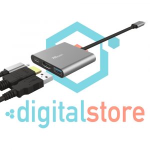 digital-store-medellin-Adaptador Trust Multipuerto USB-C 3 En 1-centro-comercial-monterrey (2)