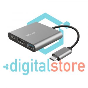 digital-store-medellin-Adaptador Trust Multipuerto USB-C 3 En 1-centro-comercial-monterrey