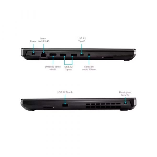 Portátil Asus TUF FA506NF-HN004 – AMD Ryzen 5 7535HS – 8GB RAM – SSD 512GB – 15P - RTX2050 4GB
